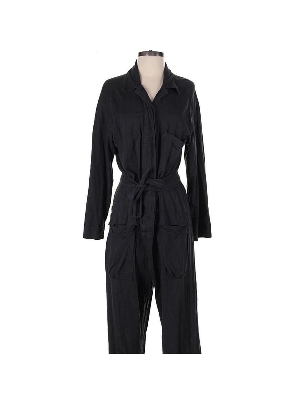 Free People Women's Black and Grey Jumpsuit